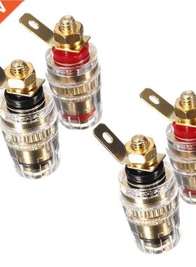 4Pc Amplifier Speaker Terminal Binding Post 4mm Banana Plug