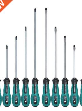 10pcs Screwdrivers Set 75-200mm PP Chromium Vanadium Alloy M
