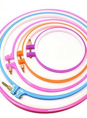 5pcs/set Frame plastic Sewing Tools Round Loop Hoop Rings DI