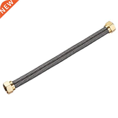 Corrugated Stainless Steel Water Line 11.8inch Length G1/2 F