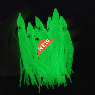 20-pieces Squid Skirts Luminous Soft Lure 5cm/9cm/11cm Glow