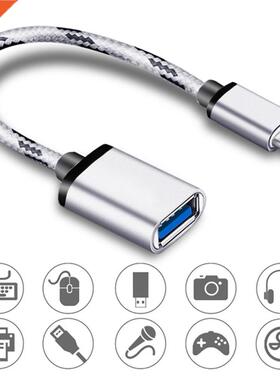 USB 2.0 Type C Male To USB 2.0 A Female OTG Data Cord Adapte