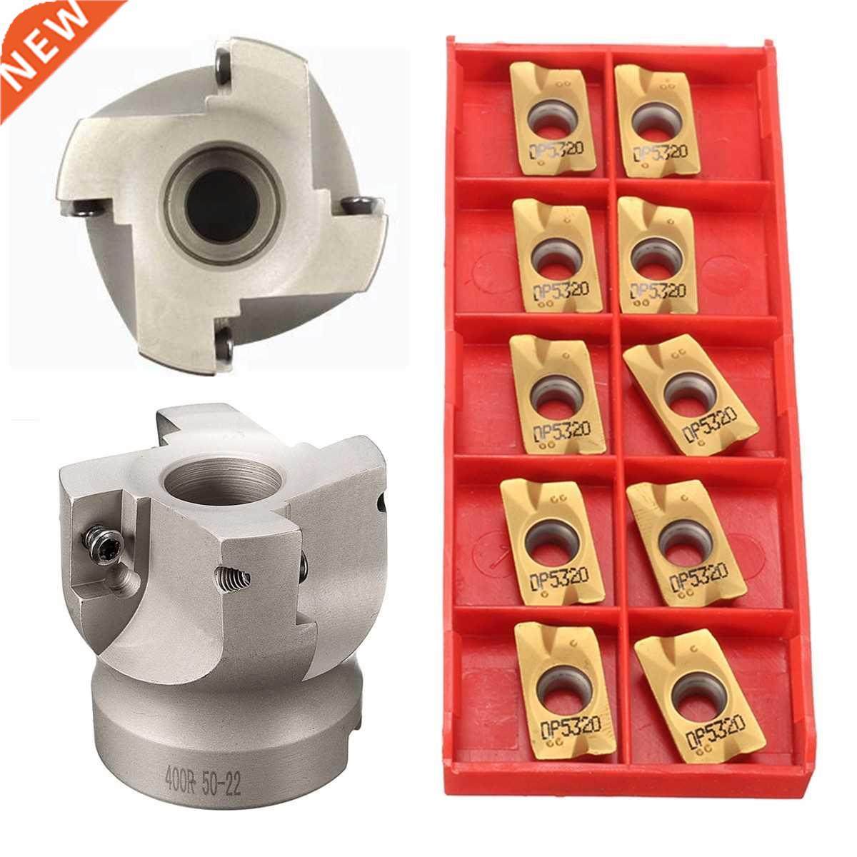 1Set 50mm BAP400R-50-22 Face End Mill Cutter 4 Flute Precisi