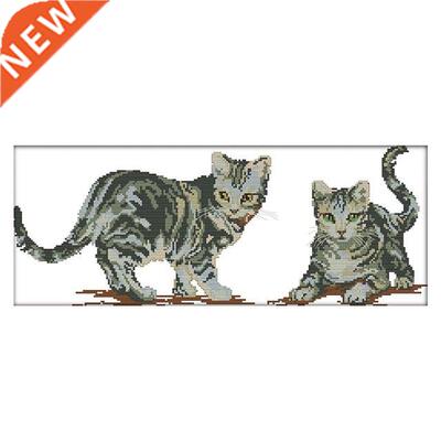 Stamped Cross Stitch Kits For Home Wall Decor-The Two Little