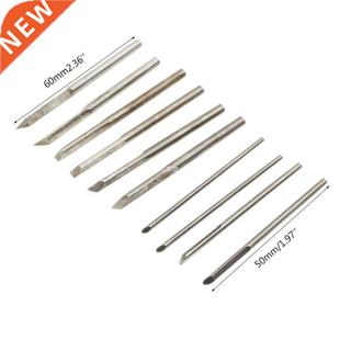 10pcs Handmade Olive Wood Carving Blade Knife High Speed Ste