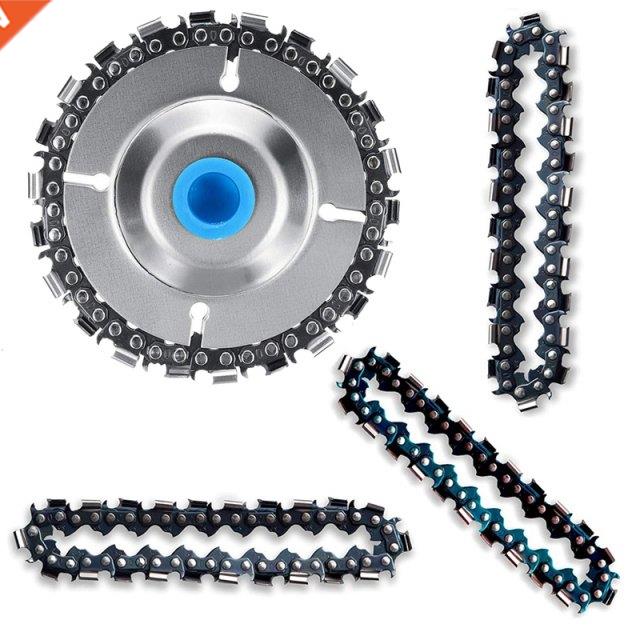 Wood Carving Chain Disc - with 3 PCS of Extra Circlets, 7/8