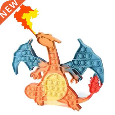 Pokemon Fidget Toys Rainbow Pikachu Charmander Charizard Pop