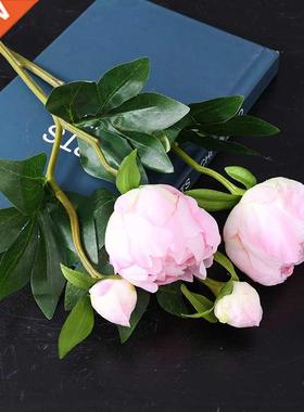 1Pc Artificial Flowers Bouquet Beautiful Silk Peony Wedding