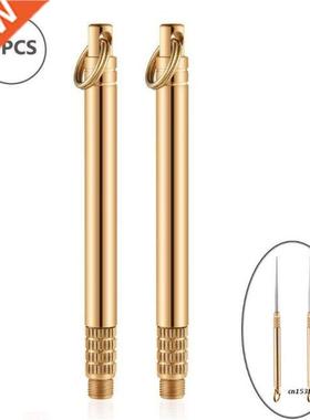 2 Pieces Pocket Titanium Warehouse Toothpick Holders Waterpr