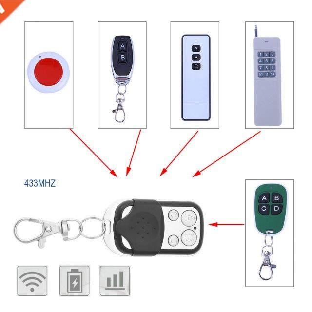 433 MHz Copy Remote Control Metal Clone Remote Control Abcd