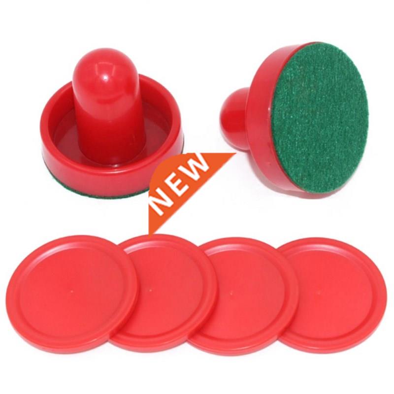 8pcs /set Home Standard Plastic Air Hockey Pushers And Pucks