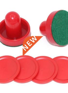 8pcs /set Home Standard Plastic Air Hockey Pushers And Pucks