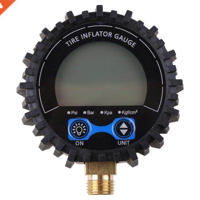 Dial Size Digital Pressure Gauge 0-200 Psi/Kpa/Bar/kgf cm2 L