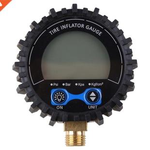 255 Psi Digital Air Tire Pressure Gauge High Pressure Thread