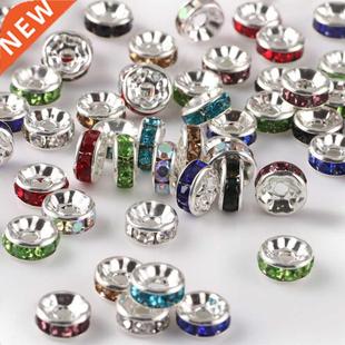 Rhinestone Loose Round Crystal Rondelle 10mm lot 50pcs