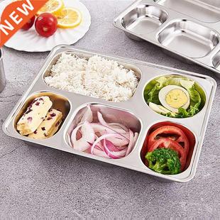 Dinner Tray Lunch Stainless Food Divided Container Pla Steel