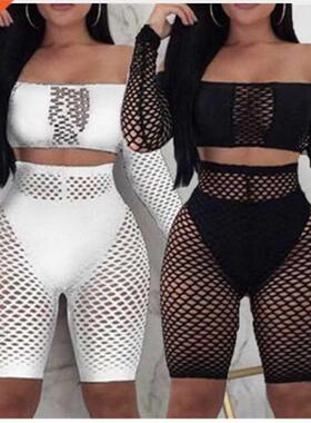 Women Summer Bech Bikini Cover-up Ldies Lce Crochet Swims