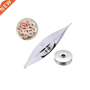 DIY craft shuttle lace silve metal handmade tool 1pc weaving