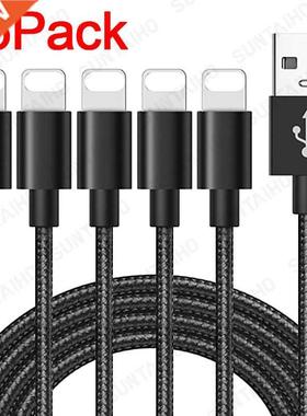 5Pack USB Cable For iPhone 12 13 Pro Max 11 XS XR 6s 7 8 5s