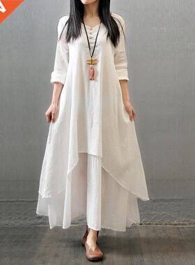 summer ladies white fashion long dress woman dresses women裙