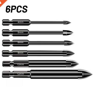 With Tile Bit Edges Cutting Point Carbide Set Drill Glass