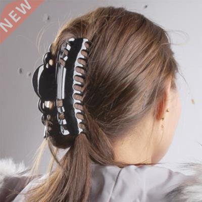 12cm Women Large Thick Jumbo Hair Clip Scrub Black Claw tail