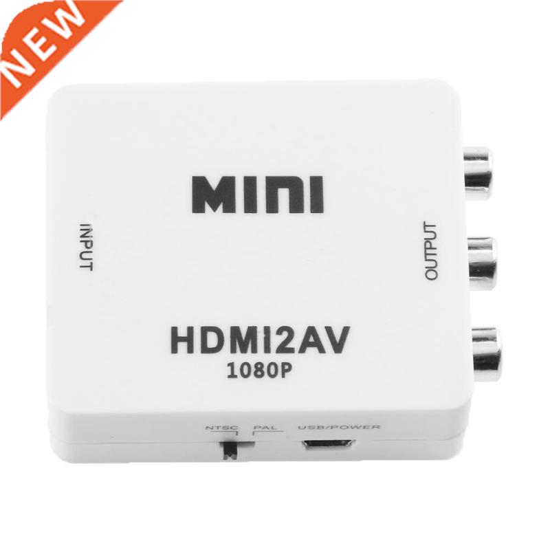 HD 1080P Mini HDMI2AV Video Converter BOX for PC/PS/VCR/DVD