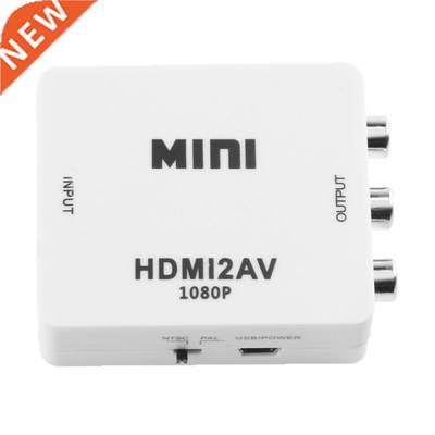 HD 1080P Mini HDMI2AV Video Converter BOX for PC/PS/VCR/DVD