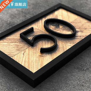 Door Number Decoration House Number Visible Sign Wall Mounte