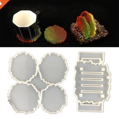 Irregular Resin Casting Coaster Molds Include Silicone Coast