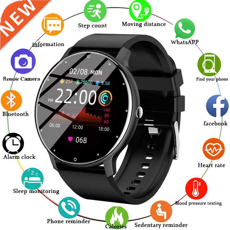 2022 New Sart Watch en Woen Full Touch Screen Sport Fitne