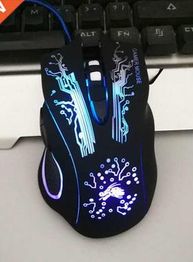 Wired Computer Mouse Gaming Mouse USB 4000DPI 6 Buttons Ergo