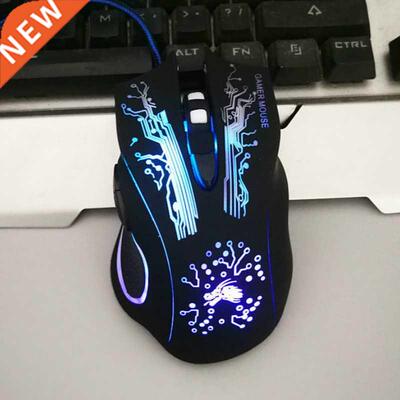 Wired Computer Mouse Gaming Mouse USB 4000DPI 6 Buttons Ergo