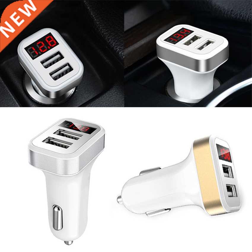 5V 2.1A+1A Car Charger For Sart Phone Dual USB Output LED D