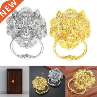 155mm Big Lion Head Drop Ring Furniture Handle Bright Chrome