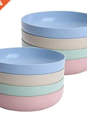 Wheat Straw Kids Plates, Lightweight and Unreakale Small D