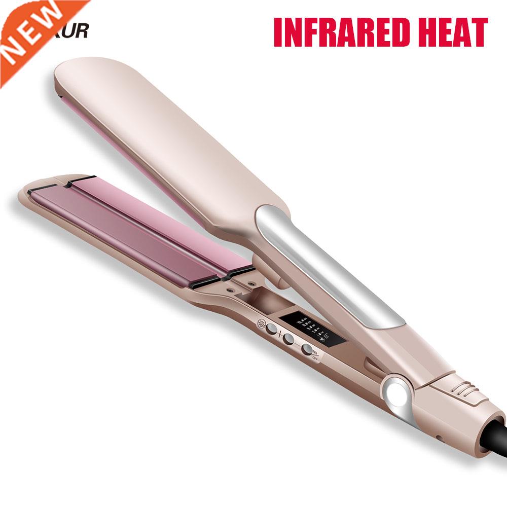 Infrared Steam Hair Straightener Wide Plate Dry＆Wet Negativ