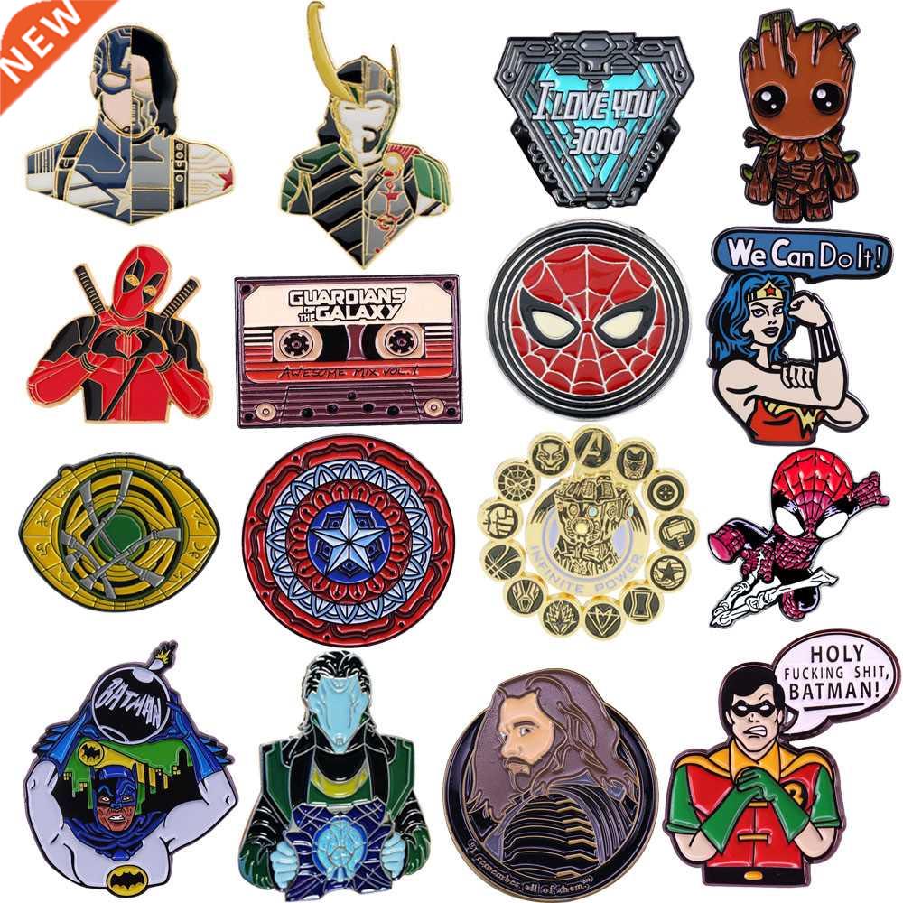LT1100 Loki Cool Enamel Pin Movie Brooches Bag Lapel Pin for
