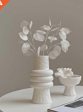 Nordic Ceramics Vase Home Ornaments White Vegetarian Flower