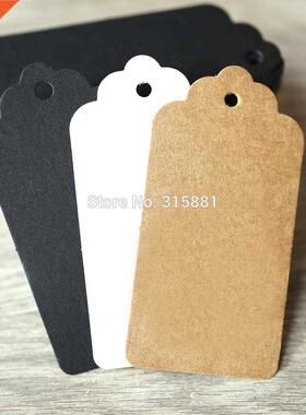 Kraft Gift Tags Scalloped Edge Wedding Party Paper Tag Price