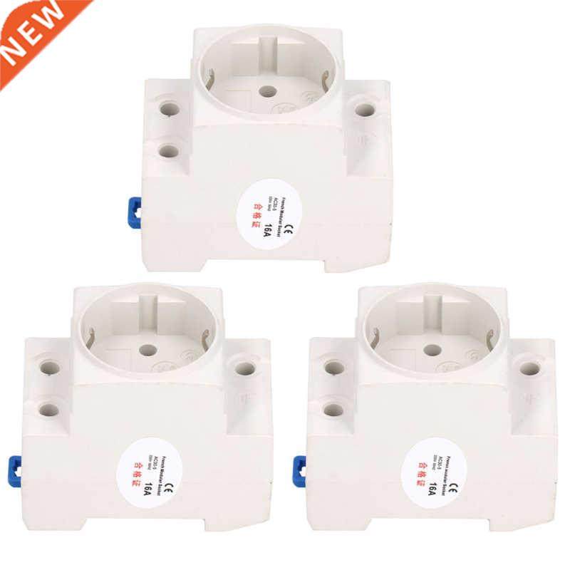 3Pcs Power Socket Ril dpter Electricl Outlet Industril