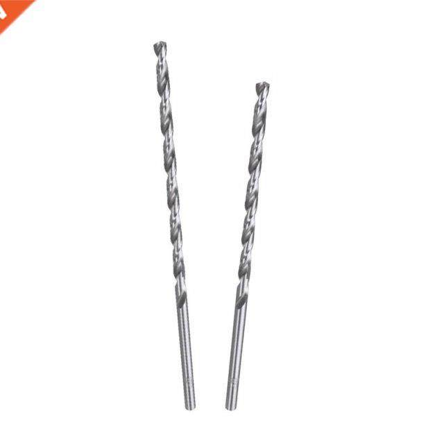 2Pcs 6mm Extra Long HSS Drill Bits Set Straight Shank Twist