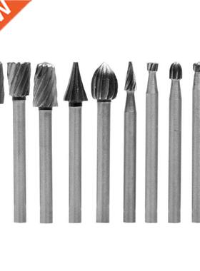 10pcs High Speed Steel Rotary File Electric Grinding Polishi