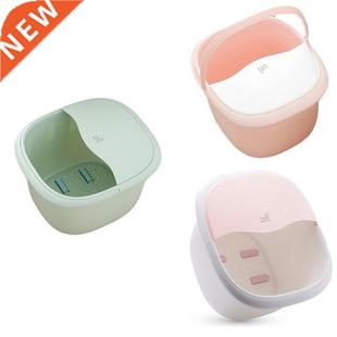 Bath Bucket With Hand Plastic Foot Lid Bucke Held