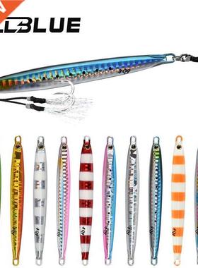 ALLBLE SLOWER Long Metal Jig Fishing Lure Slow Cast Jigging