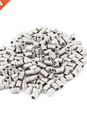 200pcs Flat Point Hex Socket Grub Screws M3x4mm