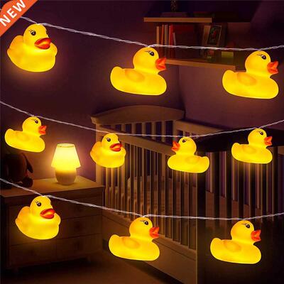 10Leds/20Leds Mini Yellow Duck LED String Light Glow Indoor