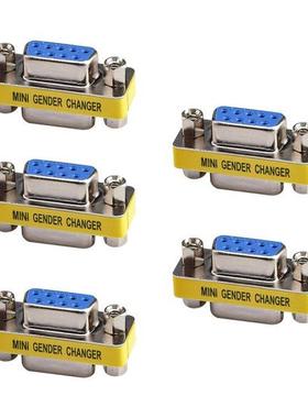 5Pcs/lot DB9 9 Pin RS232 Stecker Adapter Serial Male And Fem