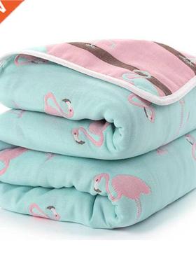 Baby Blanket 80*80CM Muslin Cotton 6 Layers Thick Newborn Sw