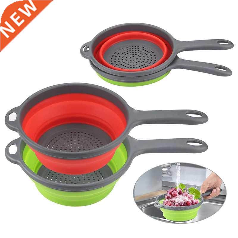 Foldable Silicone Colander it Vegetable Washing Basket St